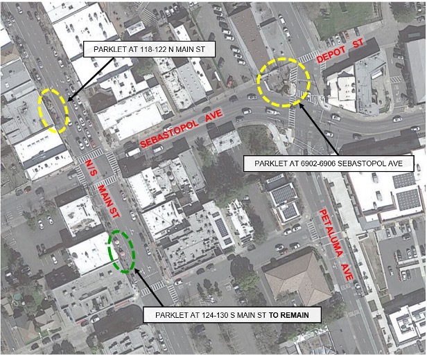 12/2: Parklets To Be Removed after Holiday Season
