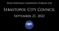9/26: Watch the Sebastopol City Council Candidate Forum HERE