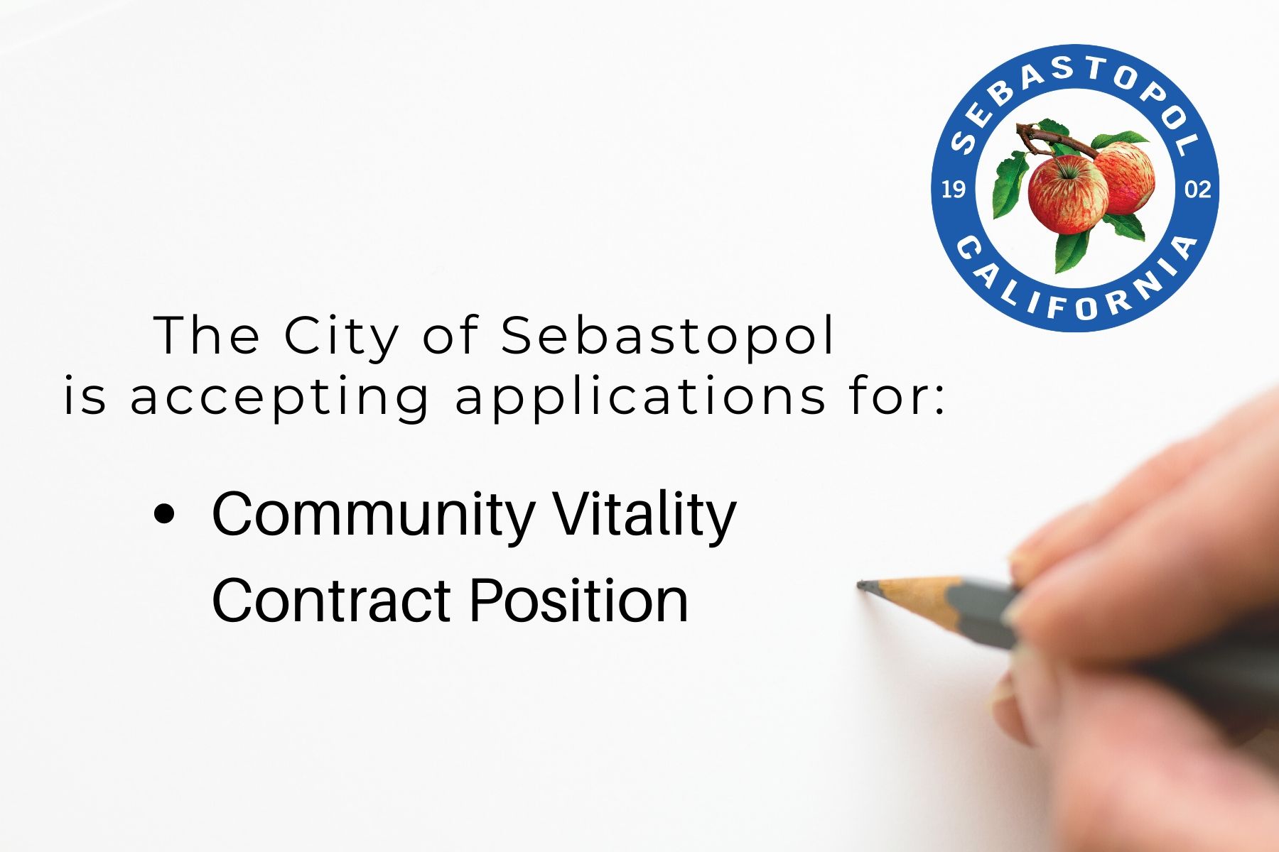 Community Vitality Contract Employee Sought