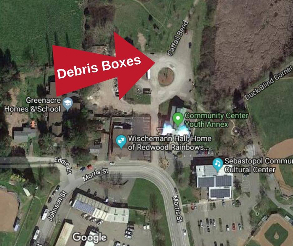Debris Boxes for Post-Flood Cleanup