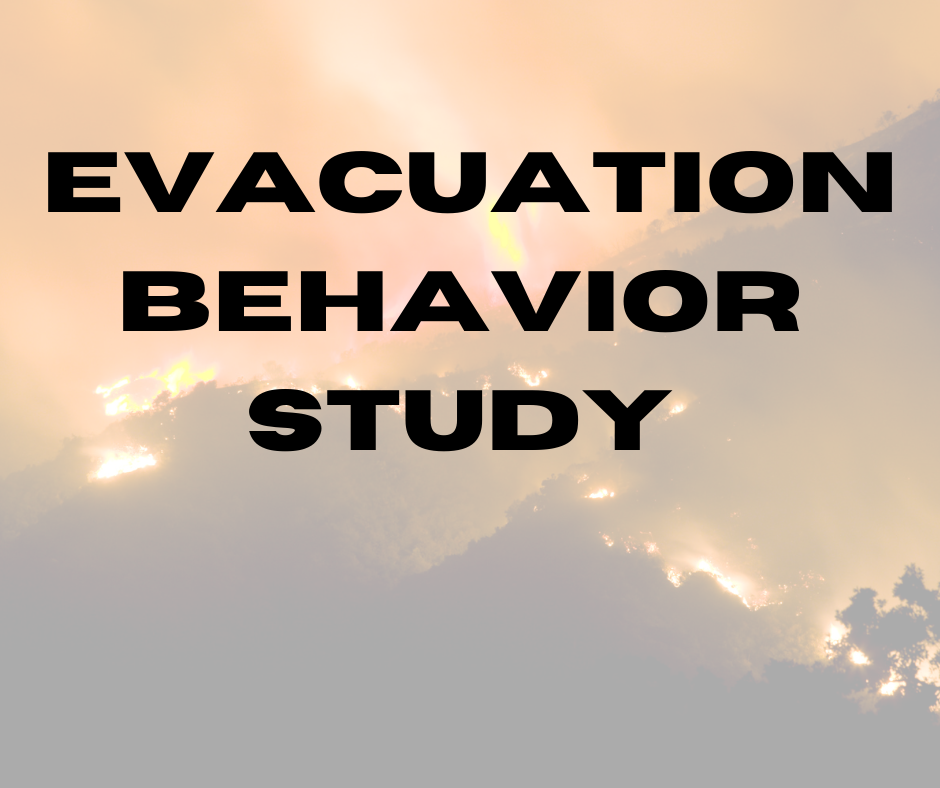 12/9: Participate in the Evacuation Behavior Study Online Survey