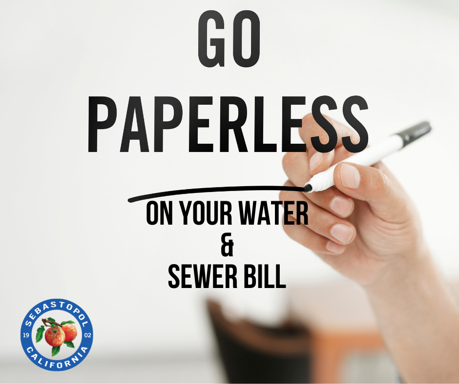 2/7: Go Green by Going Paperless with Your Water & Sewer Bill